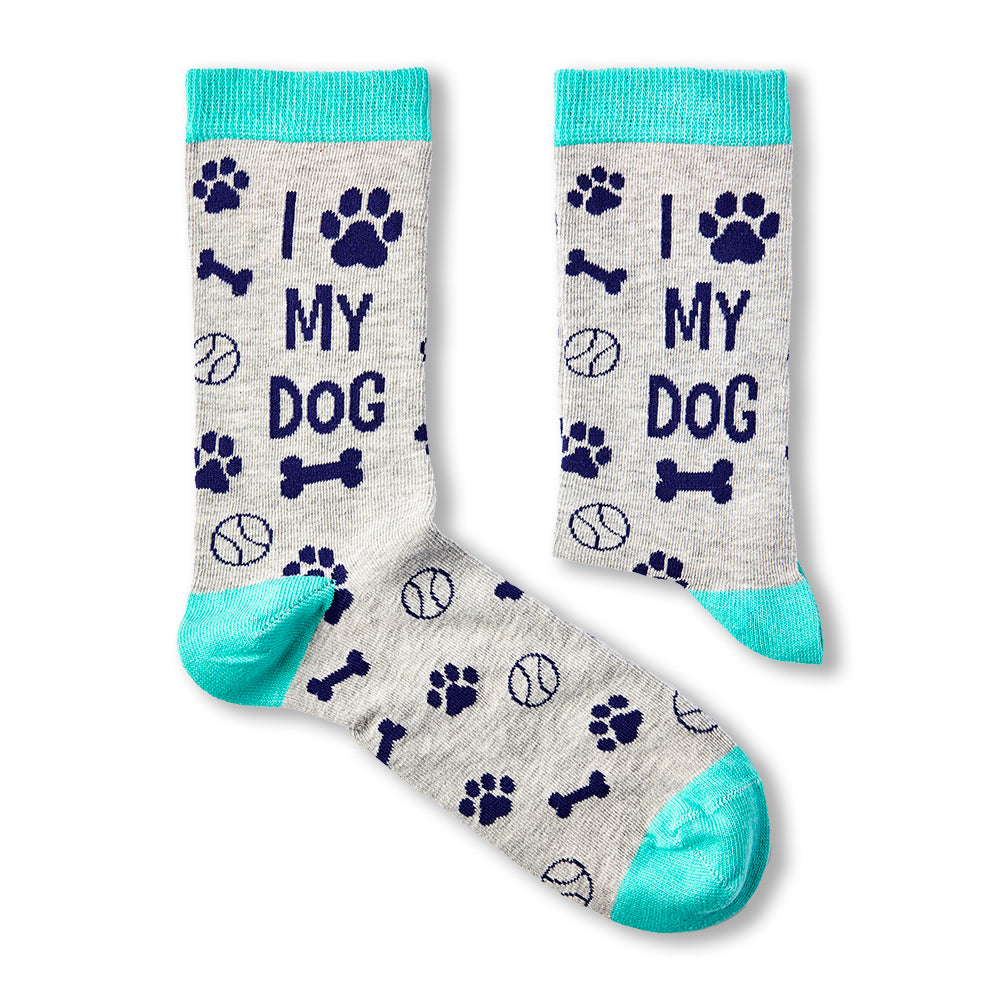 Picture of my 2025 dog on socks