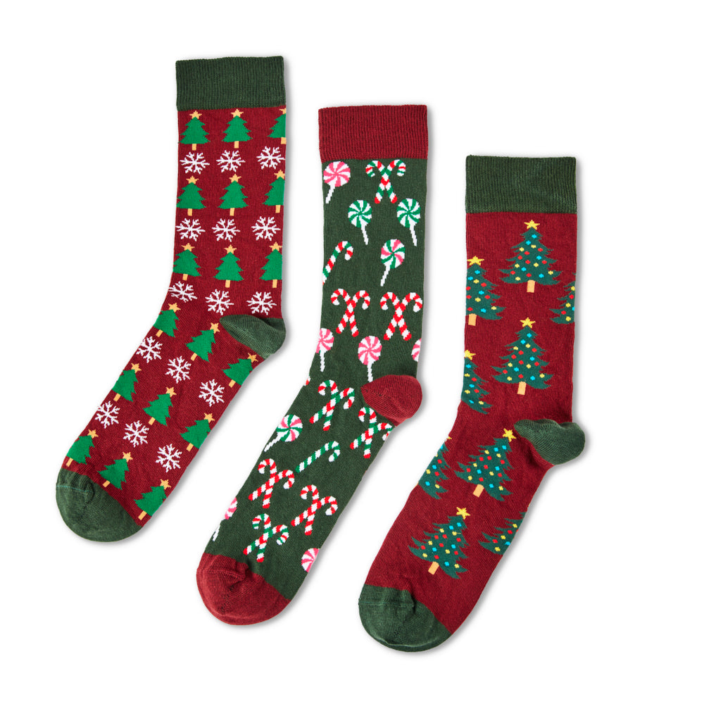 Unisex Christmas Tree Socks Gift Set