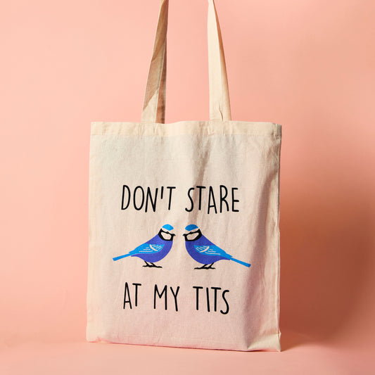 Don't Stare At My Tits Tote - Tote Bag