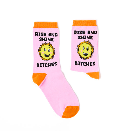 Ladies Rise And Shine Bitches Socks