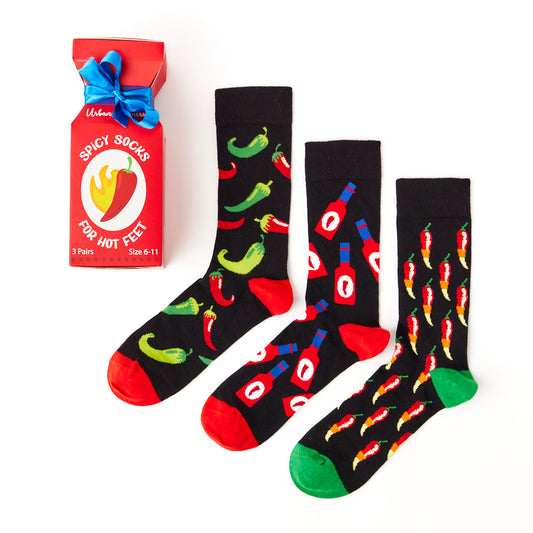 Unisex Spice Bottle Box Socks Gift Set