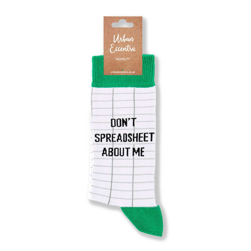 Unisex Don't Spreadsheet About Me Socks